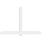 Ekena Millwork Eugene Architectural Grade PVC Gable Bracket, 96"W x 64"H x 4"D x 6"F, 16/12 Pitch GBP096X64X0406EUG00 - alternate 3